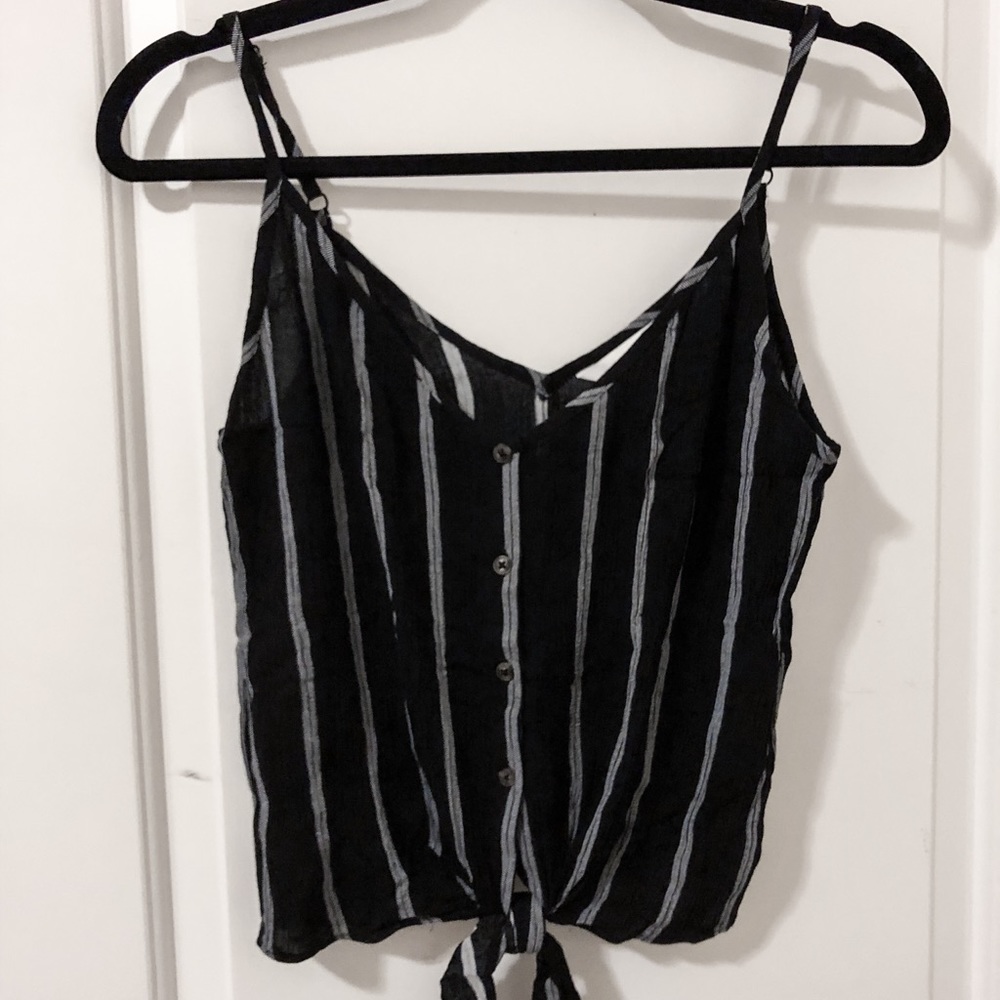 H&M front-tie cropped tank